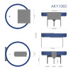 Akyga AKY1106 CR2032 HP3B Lithium-Batterie 3 V 210 mAh mit 3 Pins, 15,2 mm Rastermaß (THT)