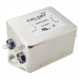 Akyga EN2070-16-F einphasiger EMV-Netzfilter 16 A, 120–250 V AC, 50/60 Hz, 6,3-mm-Anschlüsse
