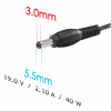 Akyga AK-ND-56 Notebook-Netzteil 19 V / 6,32 A, 120 W, 5,5 x 3,0 mm + Pin, 1,2 m, für Samsung