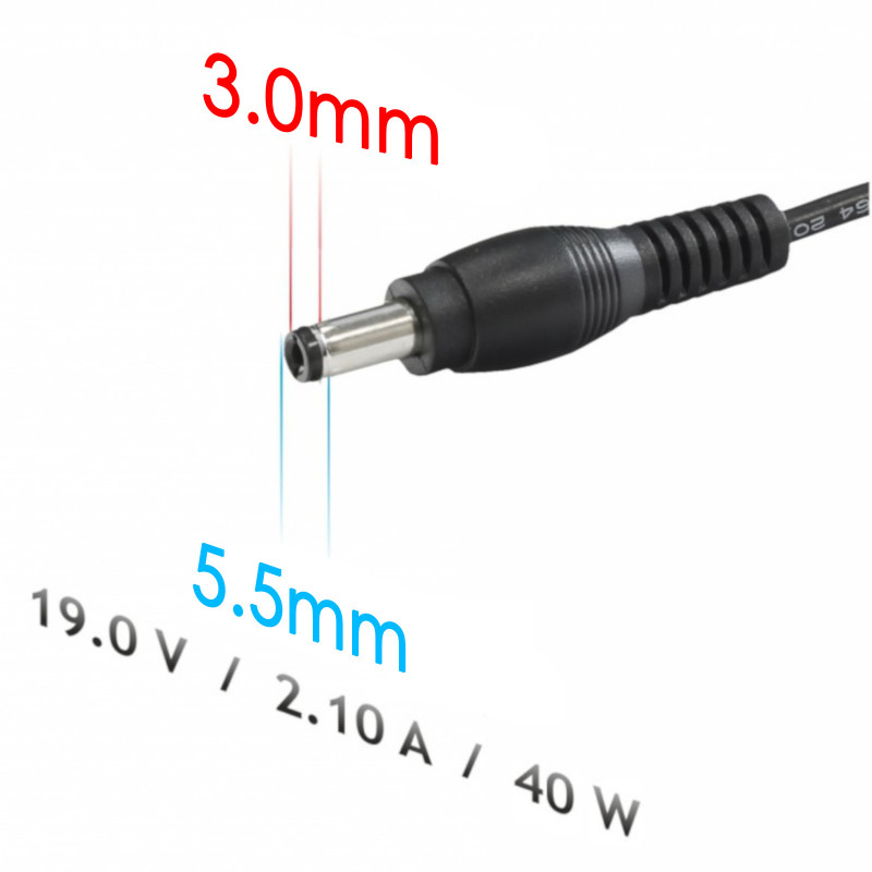 Akyga AK-ND-56 Notebook-Netzteil 19 V / 6,32 A, 120 W, 5,5 x 3,0 mm + Pin, 1,2 m, für Samsung