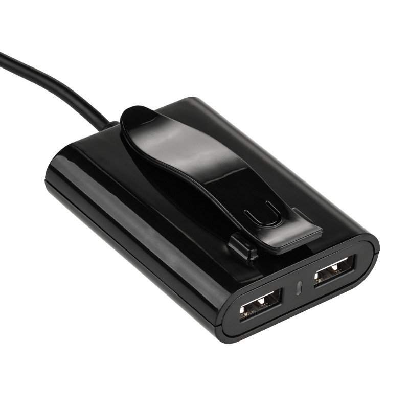 Auto-Ladegerät 12/24V Akyga AK-CH-10 45W 4x USB-A 5V / 9A modular schwarz