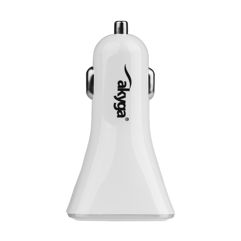 Auto-Ladegerät 12/24V Akyga AK-CH-09 34W 4x USB-A 5V / 6.8A weiß