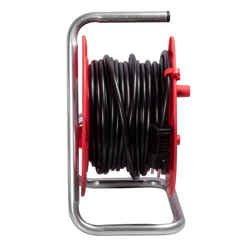Brennenstuhl Akyga AK-CR-08 Kabeltrommel, 4 Steckdosen, IP20, 25 m, Rot
