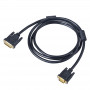 Akyga AK-AV-03 Kabel DVI-I 24+5 Stecker auf VGA Stecker mit Ferritfilter, 1,8 m, Schwarz