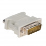Akyga AK-AD-12 Adapter DVI-I 24+5 Stecker auf VGA Buchse, Weiß