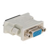 Akyga AK-AD-12 Adapter DVI-I 24+5 Stecker auf VGA Buchse, Weiß