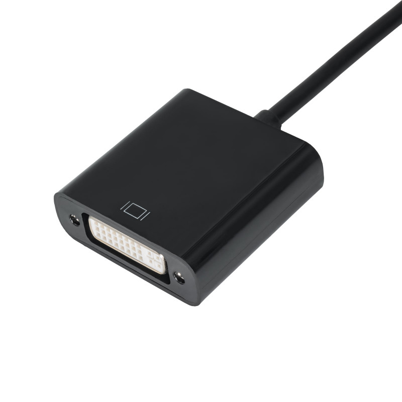 Akyga AK-AD-37 Mini DisplayPort (M) auf DVI 24+5 (F) Adapterkabel, 15 cm