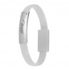 Akyga AK-AD-34 Armband-USB-Kabel, Micro-USB-B (m) / USB-A, USB 2.0, 23 cm, weiß
