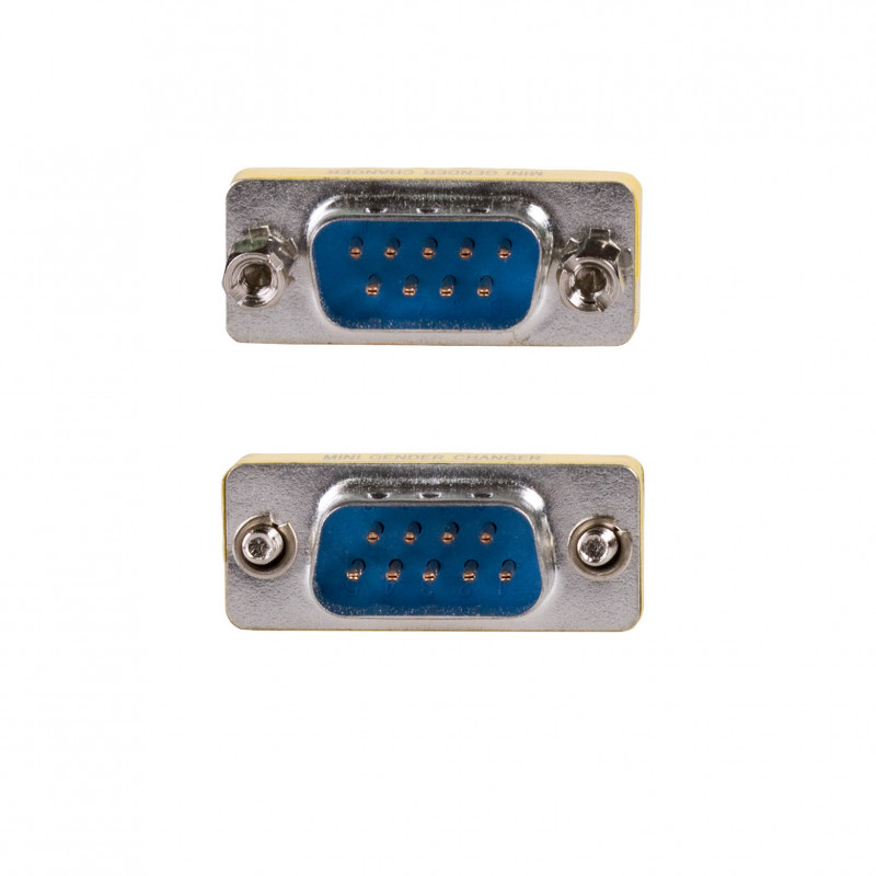 Akyga AK-AD-17 D-Sub 9-polig (M) auf D-Sub 9-polig (M) RS-232 Gender Changer, Silber