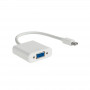Akyga AK-AD-39 Mini DisplayPort (M) auf VGA (F) Adapterkabel, 15 cm, Weiß