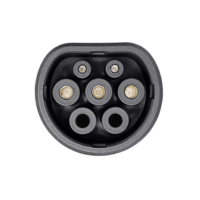 Akyga AK-SC-E04 Typ-2-Ladekupplung (IEC 62196-2) für Elektrofahrzeuge, 1-phasig, 32 A, Blau