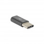 Akyga AK-AD-46 Micro-USB-B (F) auf USB-C (M) Adapter, Schwarz