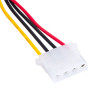 Akyga AK-CA-11 SATA-Stromversorgung (M) auf Molex (F) Adapterkabel, 15 cm