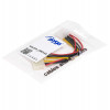 Akyga AK-CA-15 Molex (M) auf 2x Molex (F) Stromverteilerkabel, 15 cm
