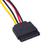 Akyga AK-CA-31 SATA-Stromverteiler-Kabel, SATA (Stecker) auf 2x SATA (Buchse), 2x 15 cm