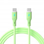 Akyga AK-USB-69 USB-Kabel USB-C (m) / USB-C (m), USB 2.0, 60W, 1 m, grün, Silikon