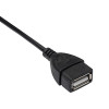 Akyga AK-AD-09 Micro USB-B (M) auf USB-A (F) OTG-Adapterkabel, 15 cm, Schwarz