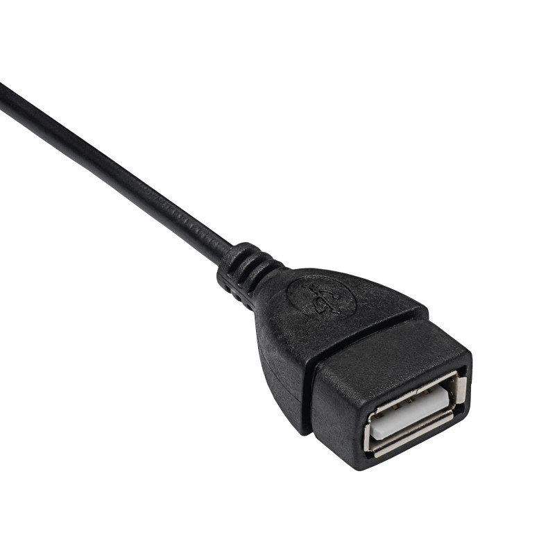 Akyga AK-AD-09 Micro USB-B (M) auf USB-A (F) OTG-Adapterkabel, 15 cm, Schwarz