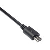 Akyga AK-AD-09 Micro USB-B (M) auf USB-A (F) OTG-Adapterkabel, 15 cm, Schwarz