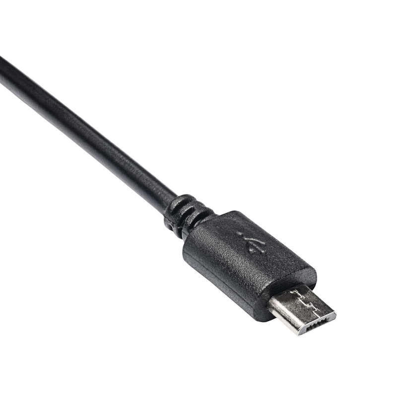 Akyga AK-AD-09 Micro USB-B (M) auf USB-A (F) OTG-Adapterkabel, 15 cm, Schwarz