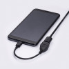 Akyga AK-AD-09 Micro USB-B (M) auf USB-A (F) OTG-Adapterkabel, 15 cm, Schwarz