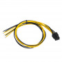 Akyga AK-SC-19 Servicekabel für PC-Netzteil PCIe 6-Pin, 45 cm
