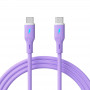 Akyga AK-USB-70 USB-Kabel USB-C (m) / USB-C (m), USB 2.0, 60W, 1 m, lila, Silikon