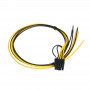 Akyga AK-SC-20 Servicekabel für PC-Netzteil PCIe 6+2-Pin Stecker, 45 cm