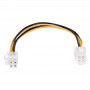 Akyga AK-CA-78 ATX P4 4-Pin Stromverlängerungskabel, 4-Pin (F) auf 4-Pin (M), 23 cm
