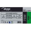 Akyga AK-L1-075 LED-Schaltnetzteil 12 V, 6,25 A, 75 W, IP20