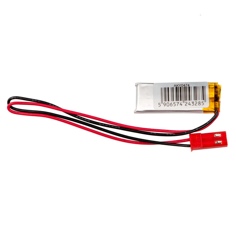 Akyga AKY0474 LP401230 Li-Po-Akku 3,7 V 110 mAh mit PCM, JST 2,54 mm 2-Pin-Stecker, 150 mm Kabel
