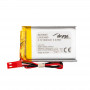Akyga AKY0620 LP523450 Li-Po-Akku 3,7 V 900 mAh mit PCM, JST 2,54 mm 2-Pin-Stecker, 150 mm Kabel