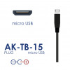 Universelles Netzteil Akyga AK-TB-15 5,0V / 3,0A 15W Micro-USB B 1,0m