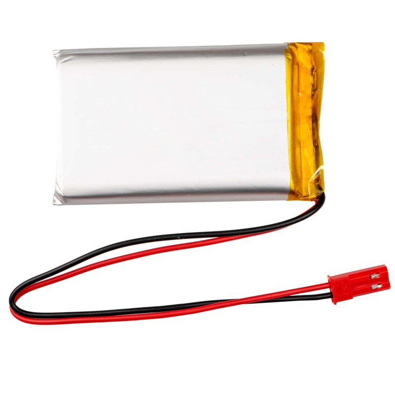 Akyga AKY0653 LP103740 Li-Po-Akku 3,7 V 1580 mAh mit PCM, JST 2,54 mm 2-Pin-Stecker, 150 mm Kabel