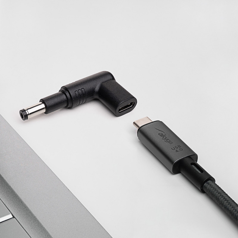 Akyga AK-ND-C13 Ladeadapter USB-C auf DC 4,8 x 1,7 mm für Notebooks, 18,5-20 V, 100 W