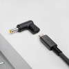 Akyga AK-ND-C16 Ladeadapter USB-C auf DC 5,5 x 3,0 mm + Pin für Notebooks, 18,5-20 V, 100 W