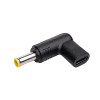 Akyga AK-ND-C16 Ladeadapter USB-C auf DC 5,5 x 3,0 mm + Pin für Notebooks, 18,5-20 V, 100 W