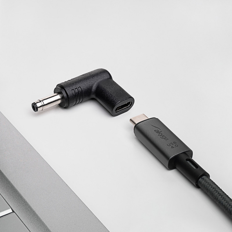 Akyga AK-ND-C17 Ladeadapter USB-C auf DC 4,8 x 1,7 mm für Notebooks, 18,5-20 V, 100 W