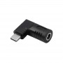 Akyga AK-ND-D09 Adapter DC 5,5 x 3,0 mm + Pin auf USB-C PD für Notebook-Netzteile, 65 W, für HP
