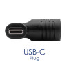 Akyga AK-ND-D11 Adapter DC 4,0 x 1,7 mm auf USB-C PD für Notebook-Netzteile, 65 W, für Lenovo