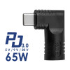 Akyga AK-ND-D14 Adapter DC 3,5 x 1,35 mm auf USB-C PD für Notebook-Netzteile, 65 W