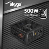 Akyga AK-FL-500 lüfterloses ATX-Netzteil 500 W, vollmodular, 80 PLUS, APFC