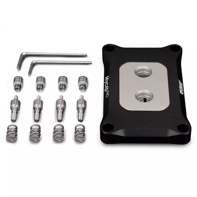 Thermal Grizzly Mycro Pro Stainless Steel CPU-Kühler, AMD AM4/AM5, schwarz/silber