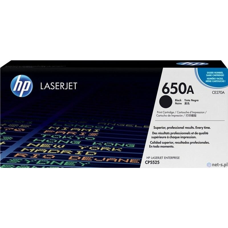 HP 650A CE270AH Tonerkartusche, Schwarz, 13.500 Seiten (1 Stück)