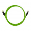 LogiLink CQM035S Industrie-Patchkabel, Cat.6A, PUR, M12 X-kodiert auf RJ45, 1 m