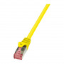 LogiLink CQ2027S PrimeLine CAT6 S/FTP PIMF Patchkabel, 0,5 m, RJ45, gelb