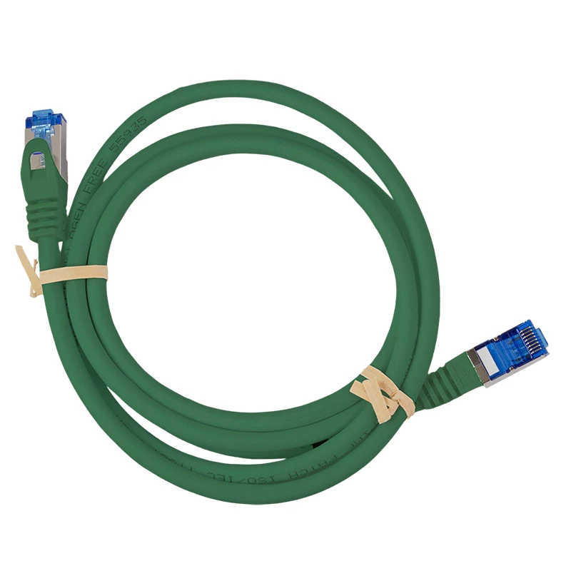 LogiLink CP4035S Cat.6A S/FTP Patchkabel, CCA, LSZH, 1 m, grün