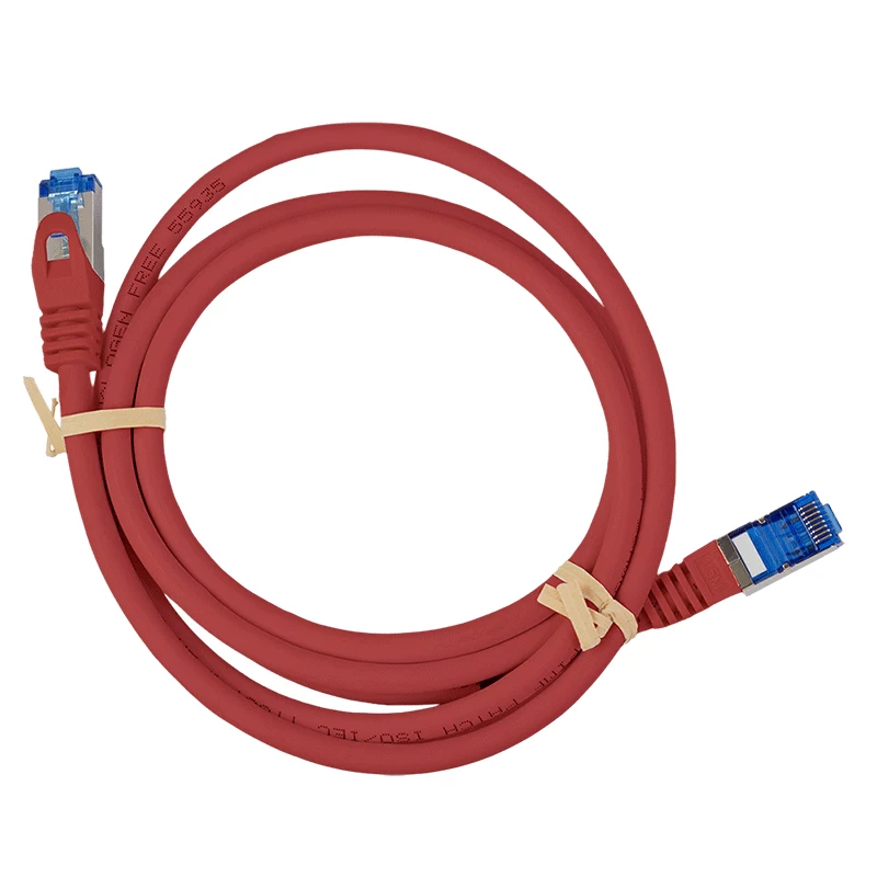 LogiLink CP4024S Cat.6A S/FTP Patchkabel, CCA, LSZH, 0,5 m, rot