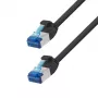 LogiLink CP5003S Cat.6A S/FTP Patchkabel, LSZH, SlimLine, 0,15 m, schwarz