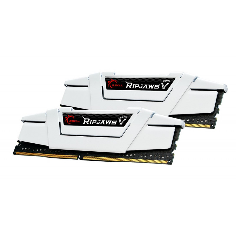 G.Skill Ripjaws V F4-3600C16D-16GVWC DDR4-3600 Speicherkit, 16 GB (2 x 8 GB), CL16, XMP2, weiß